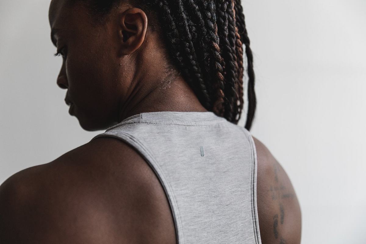 Nobull High-Neck Classic Colors Women's Tank Tops Light Grey | Australia (QN2175)